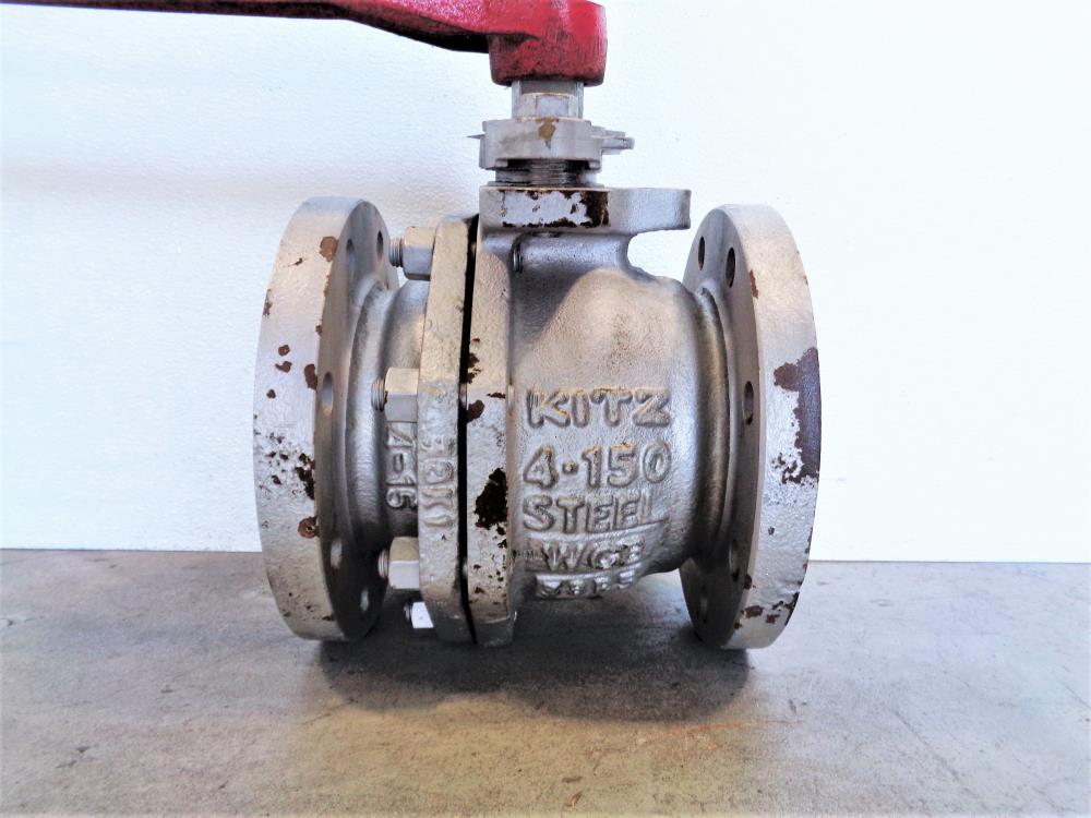 Kitz 4" 150# WCB Steel Ball Valve, Fig# K150SCTBM